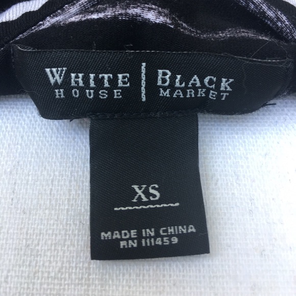 WHBM Off Shoulder Body Con Dress Striped Size XS - Picture 4 of 4